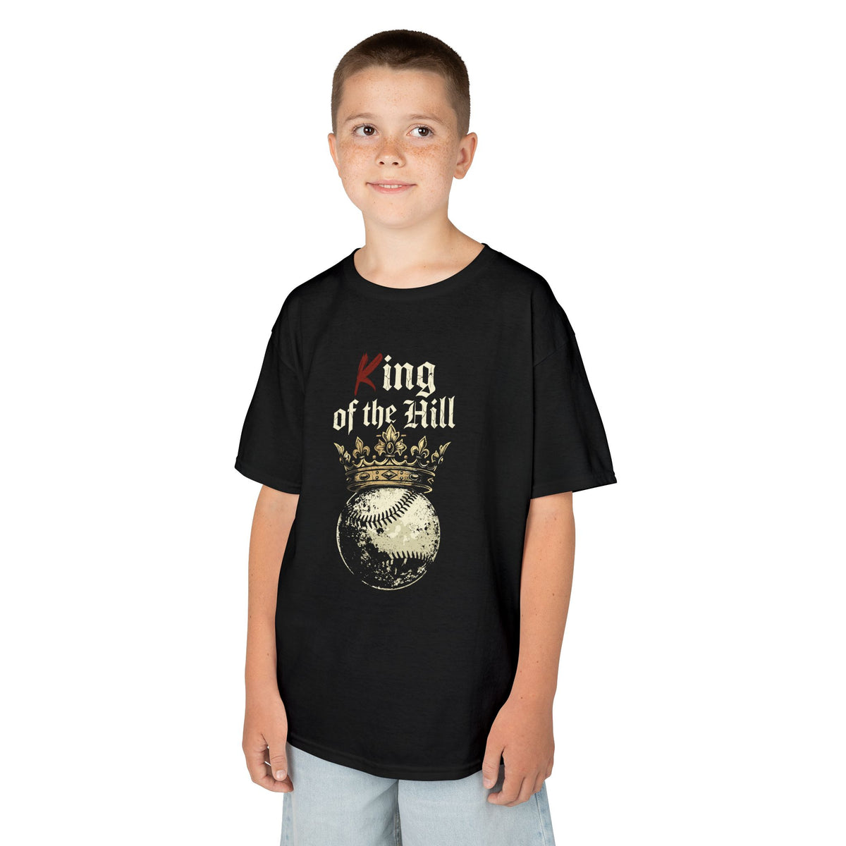 King of the Hill Youth Baseball Graphic Tee