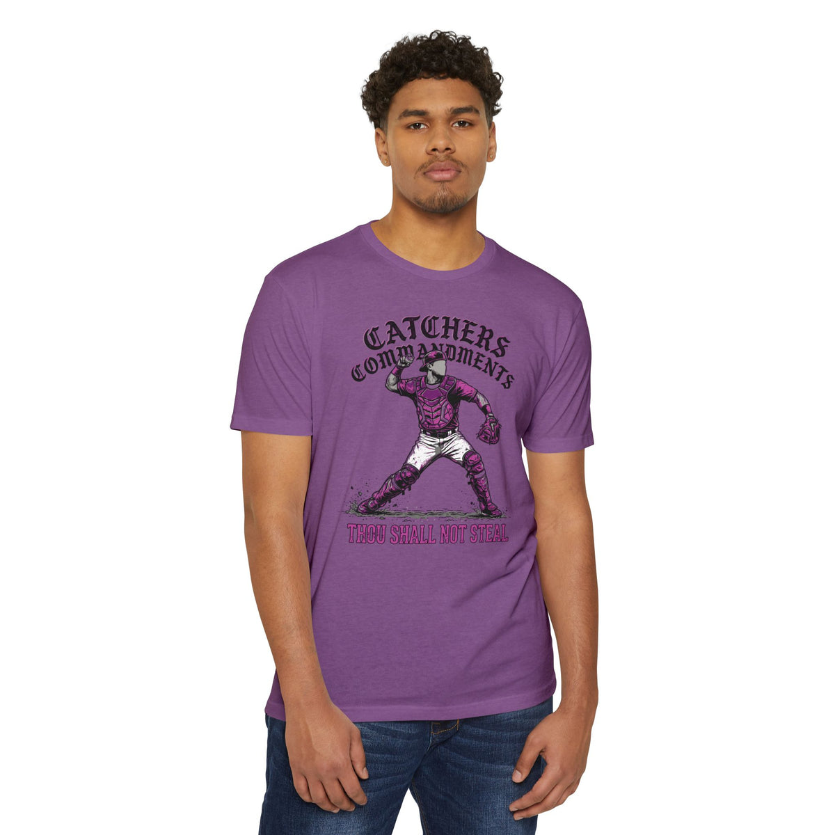 Catchers Commandments Baseball Graphic Tee