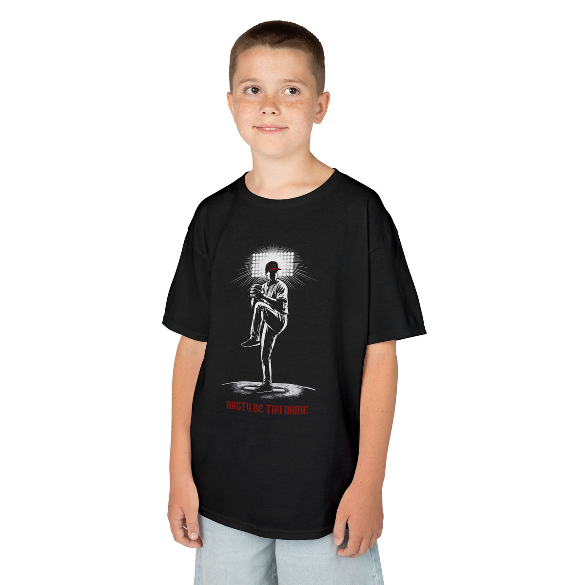 Pitcher's Prayer Youth Baseball Graphic Tee