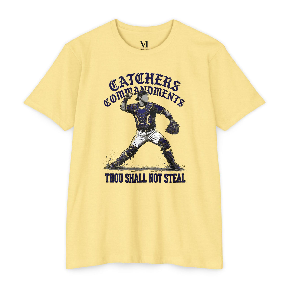 Catchers Commandments Baseball Graphic Tee
