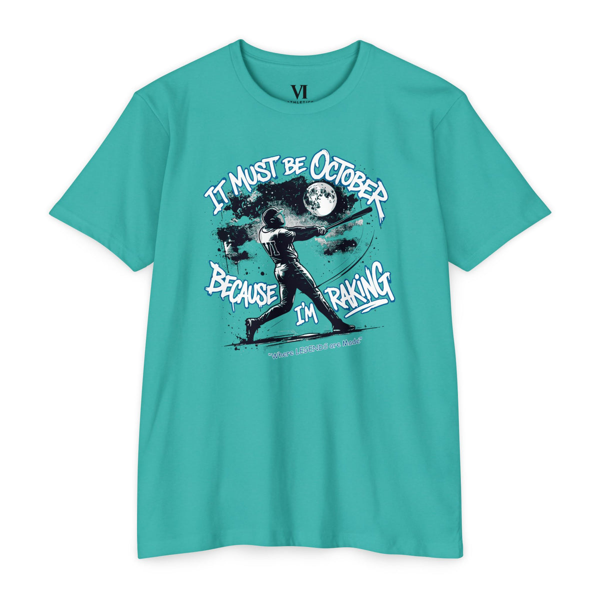 October Raking Baseball Graphic Tee
