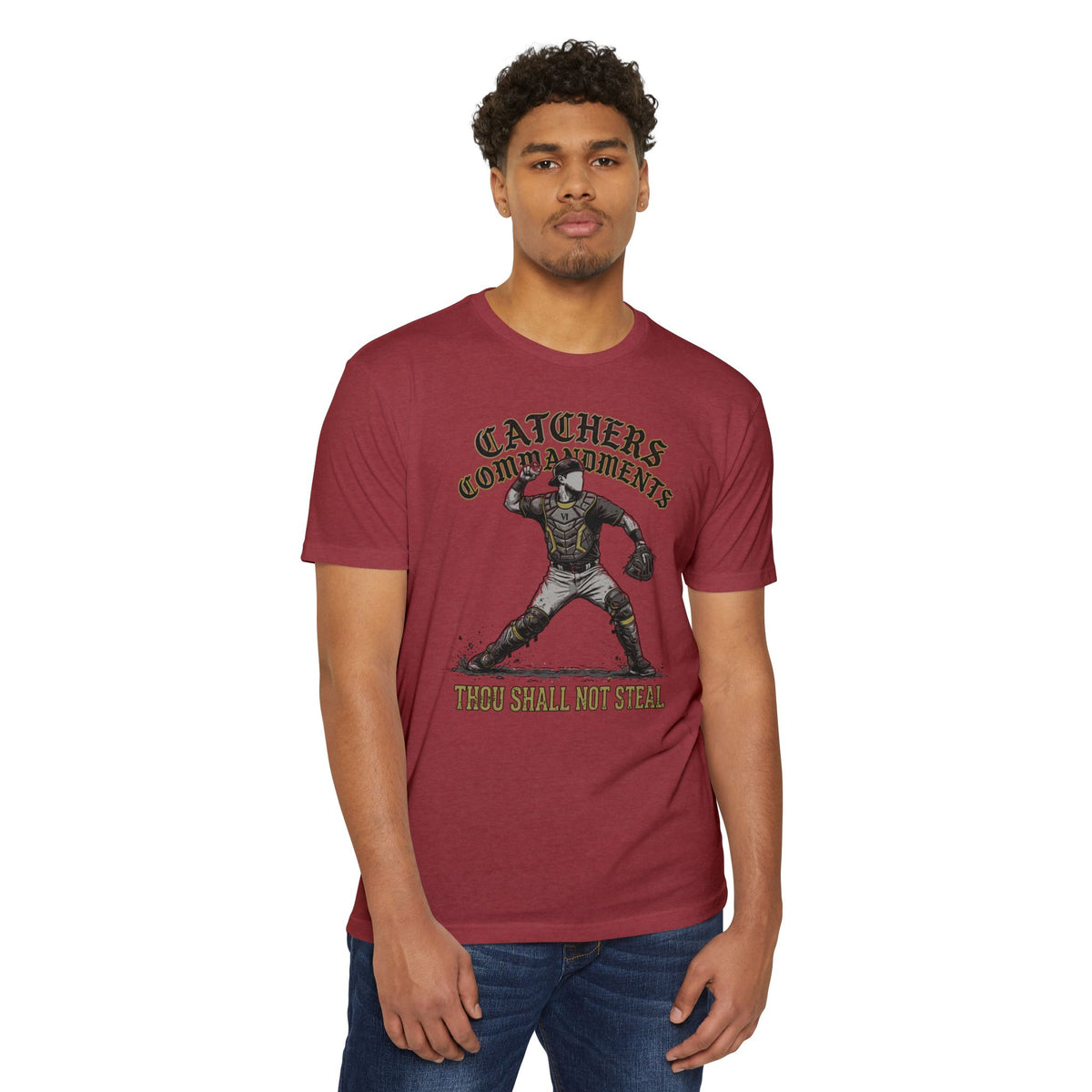 Catchers Commandments Baseball Graphic Tee
