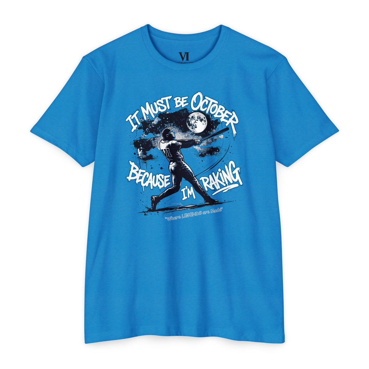 October Raking Baseball Graphic Tee