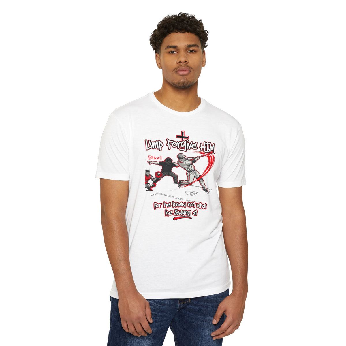 Forgive Him Baseball Graphic Tee