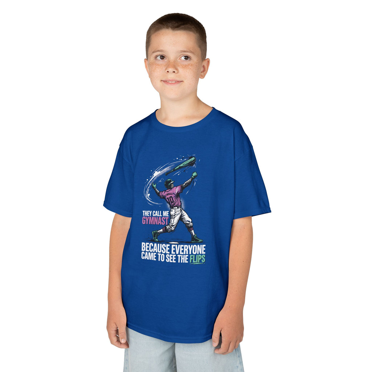 Gymnast Youth Baseball Graphic Tee