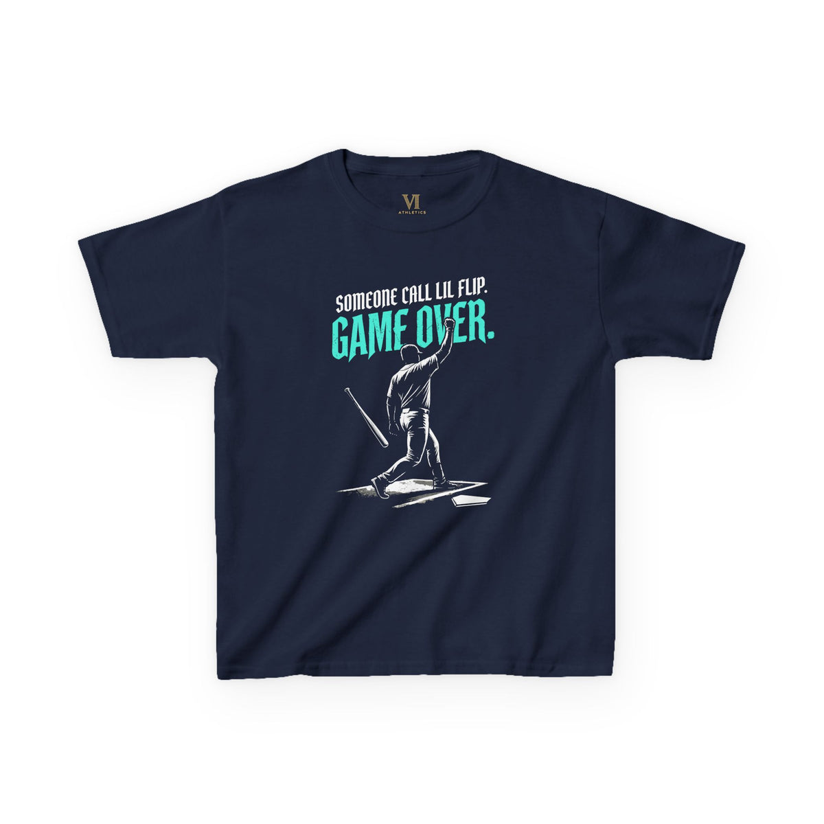 Game Over. Baseball Youth Graphic Tee