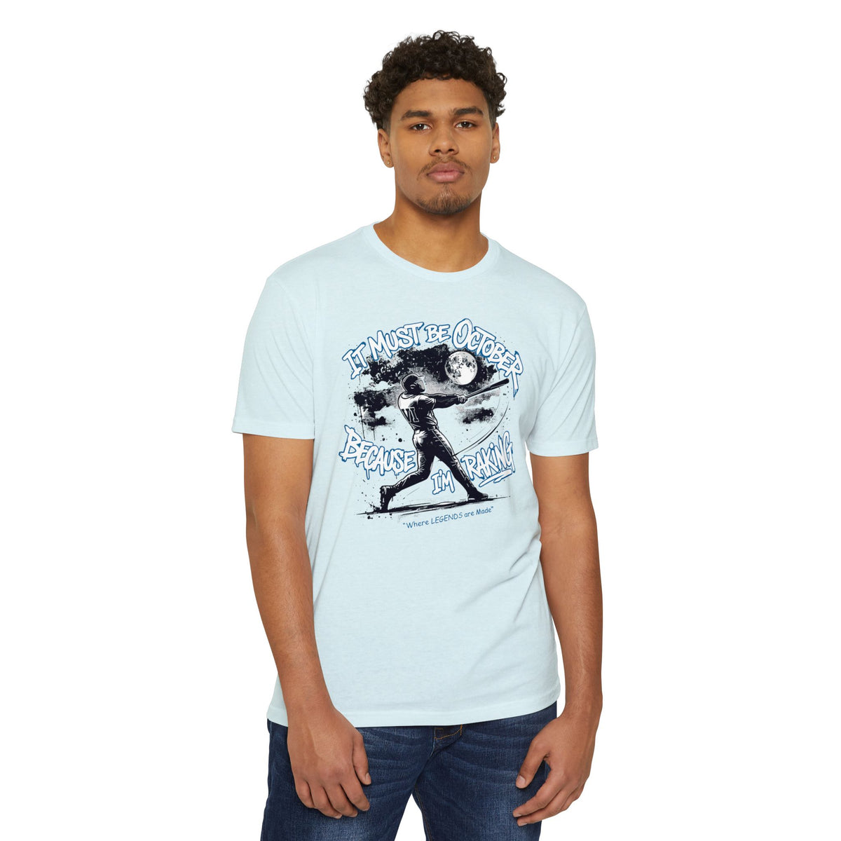 October Raking Baseball Graphic Tee