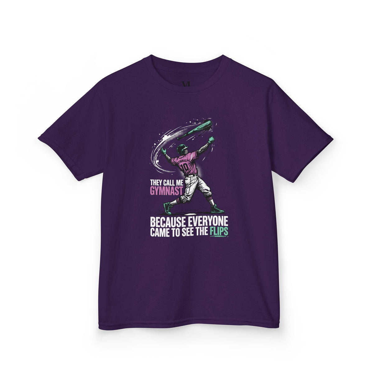 Gymnast Youth Baseball Graphic Tee