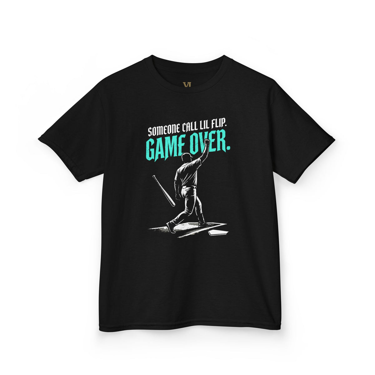 Game Over. Baseball Youth Graphic Tee
