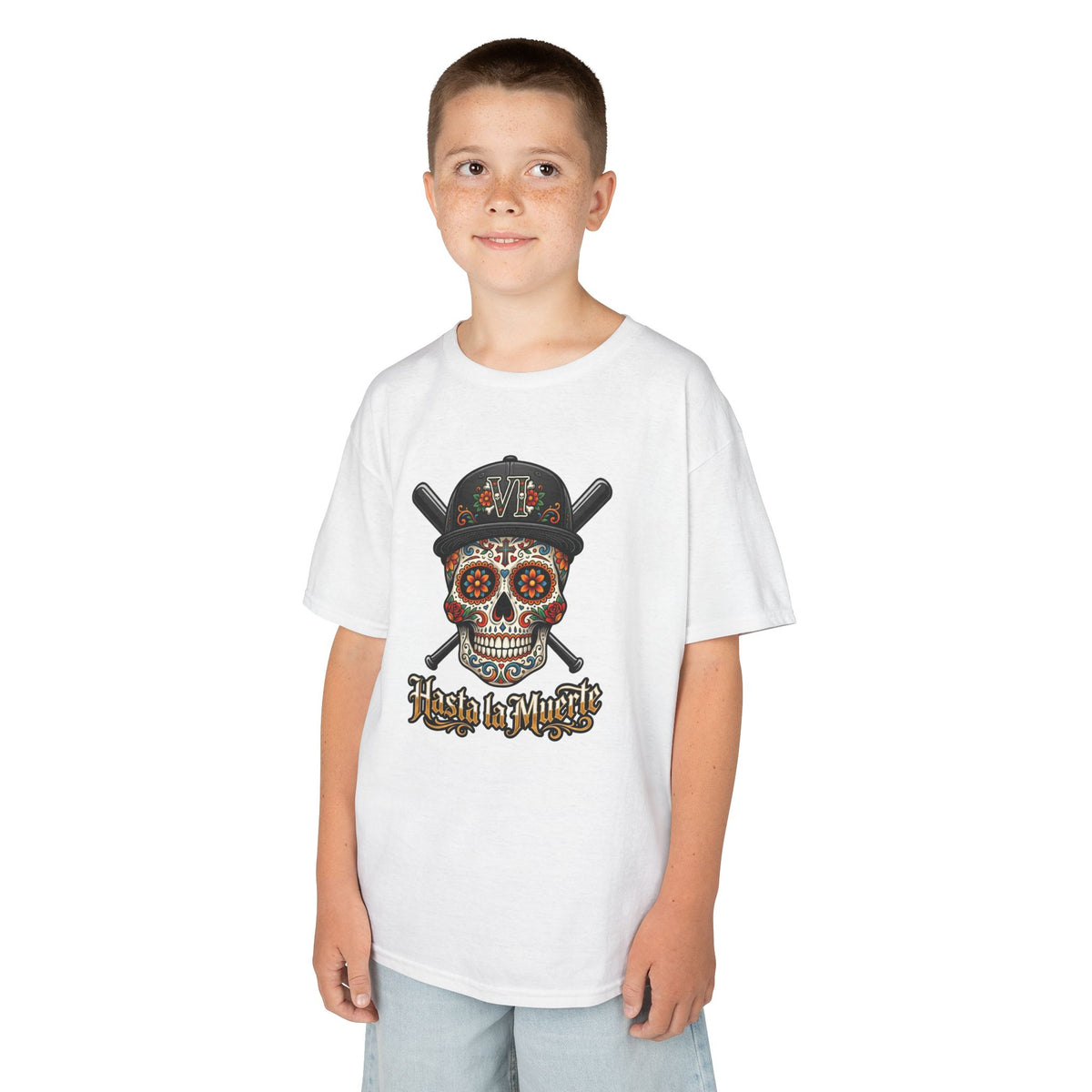 Hasta la Muerte "Until Death" Youth Baseball Graphic Tee