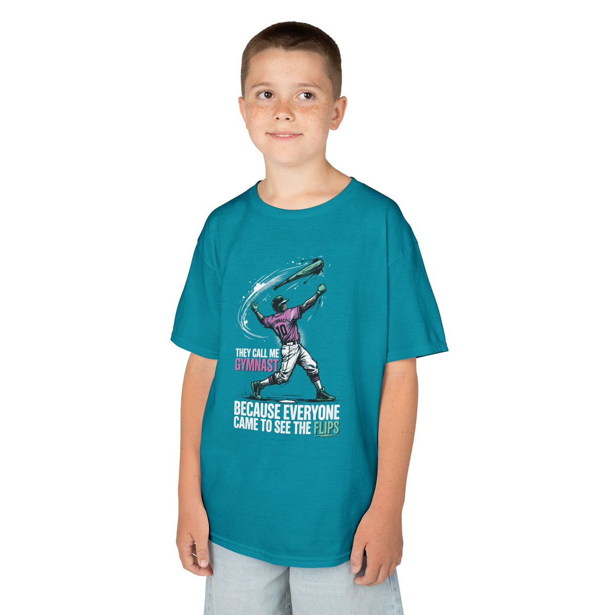 Gymnast Youth Baseball Graphic Tee