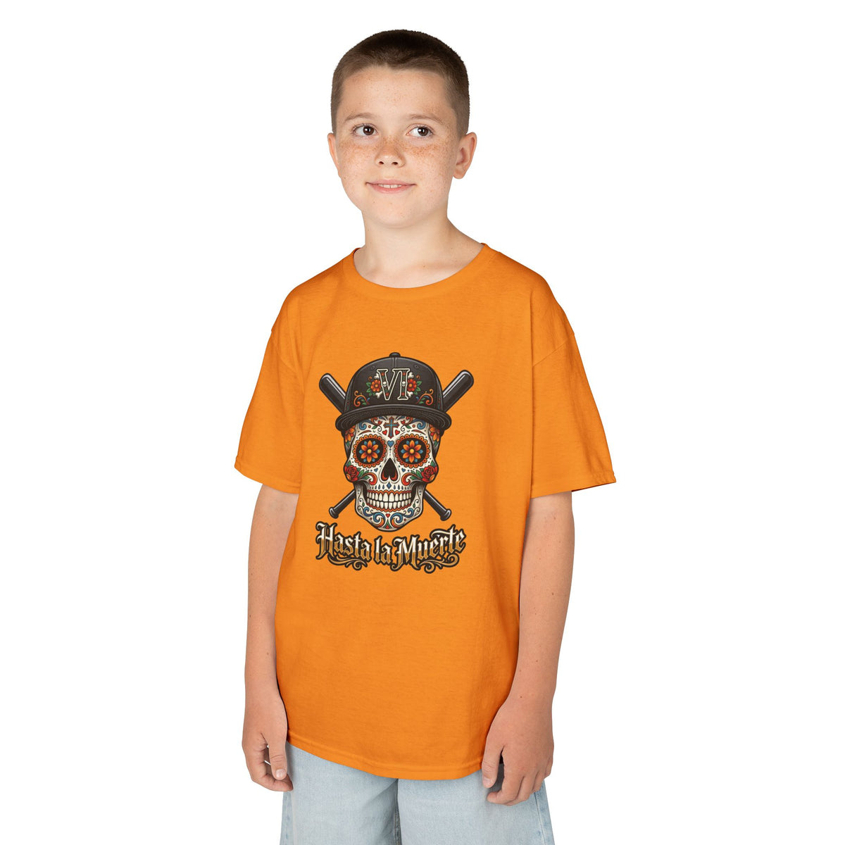 Hasta la Muerte "Until Death" Youth Baseball Graphic Tee