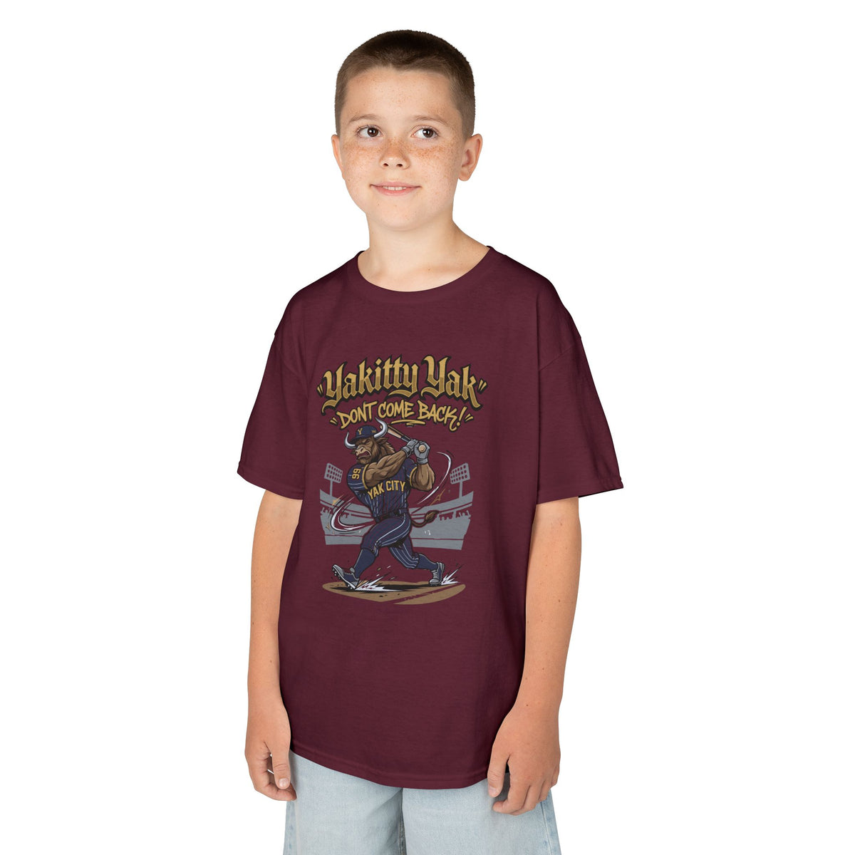 Yakitty Yak Youth Baseball Graphic Tee