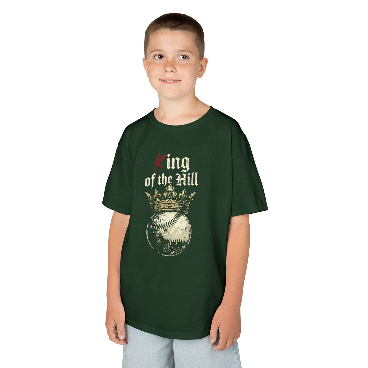King of the Hill Youth Baseball Graphic Tee