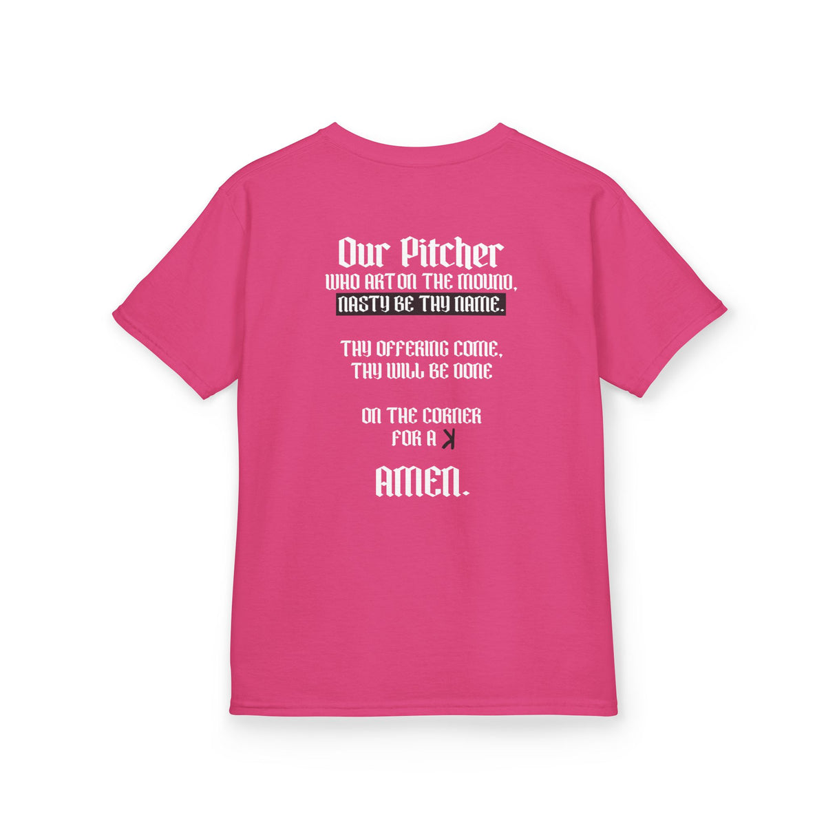 Pitcher's Prayer Youth Baseball Graphic Tee
