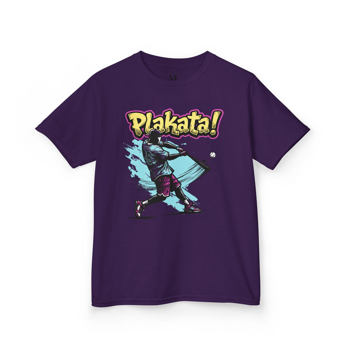 Plakata! Batting Kids T‑Shirt — Youth Baseball Graphic Tee