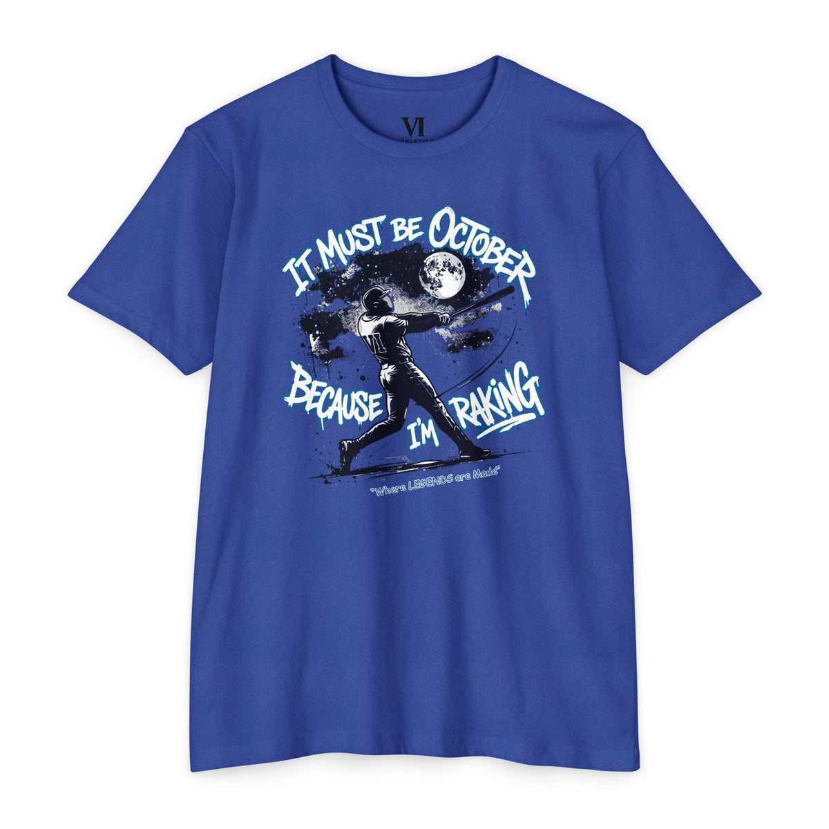 October Raking Baseball Graphic Tee