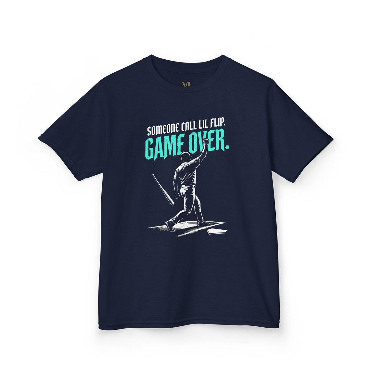 Game Over. Baseball Youth Graphic Tee