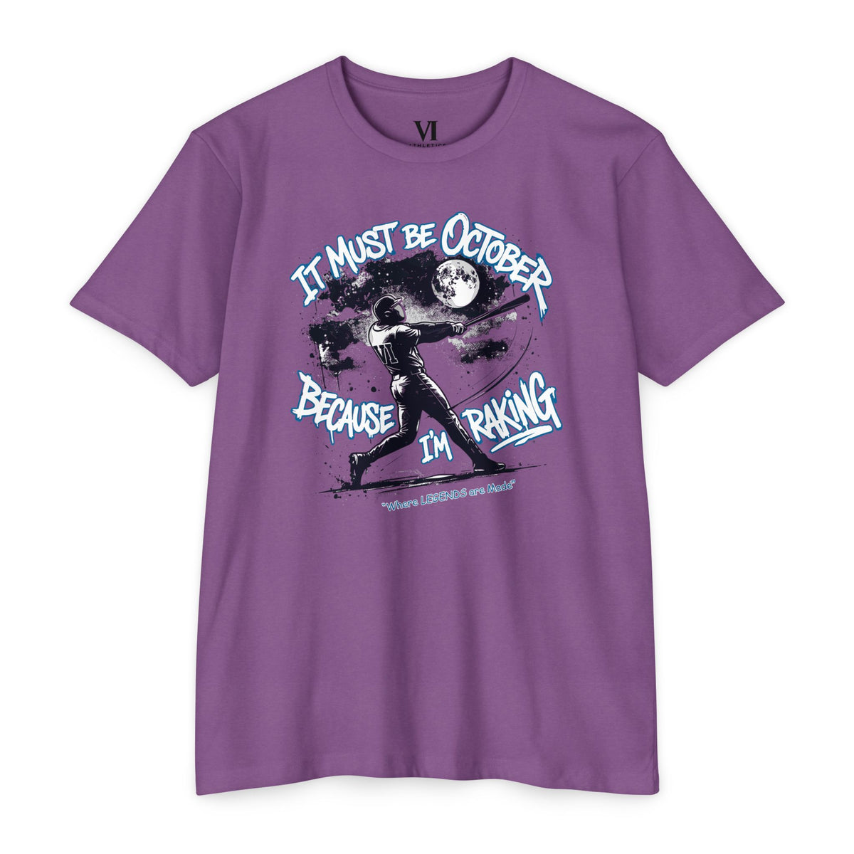 October Raking Baseball Graphic Tee