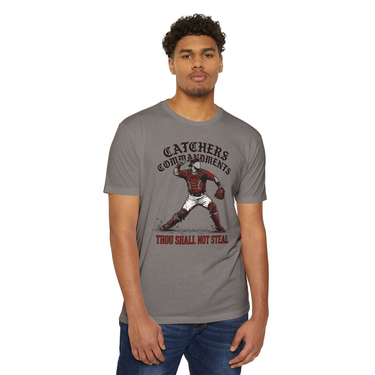 Catchers Commandments Baseball Graphic Tee