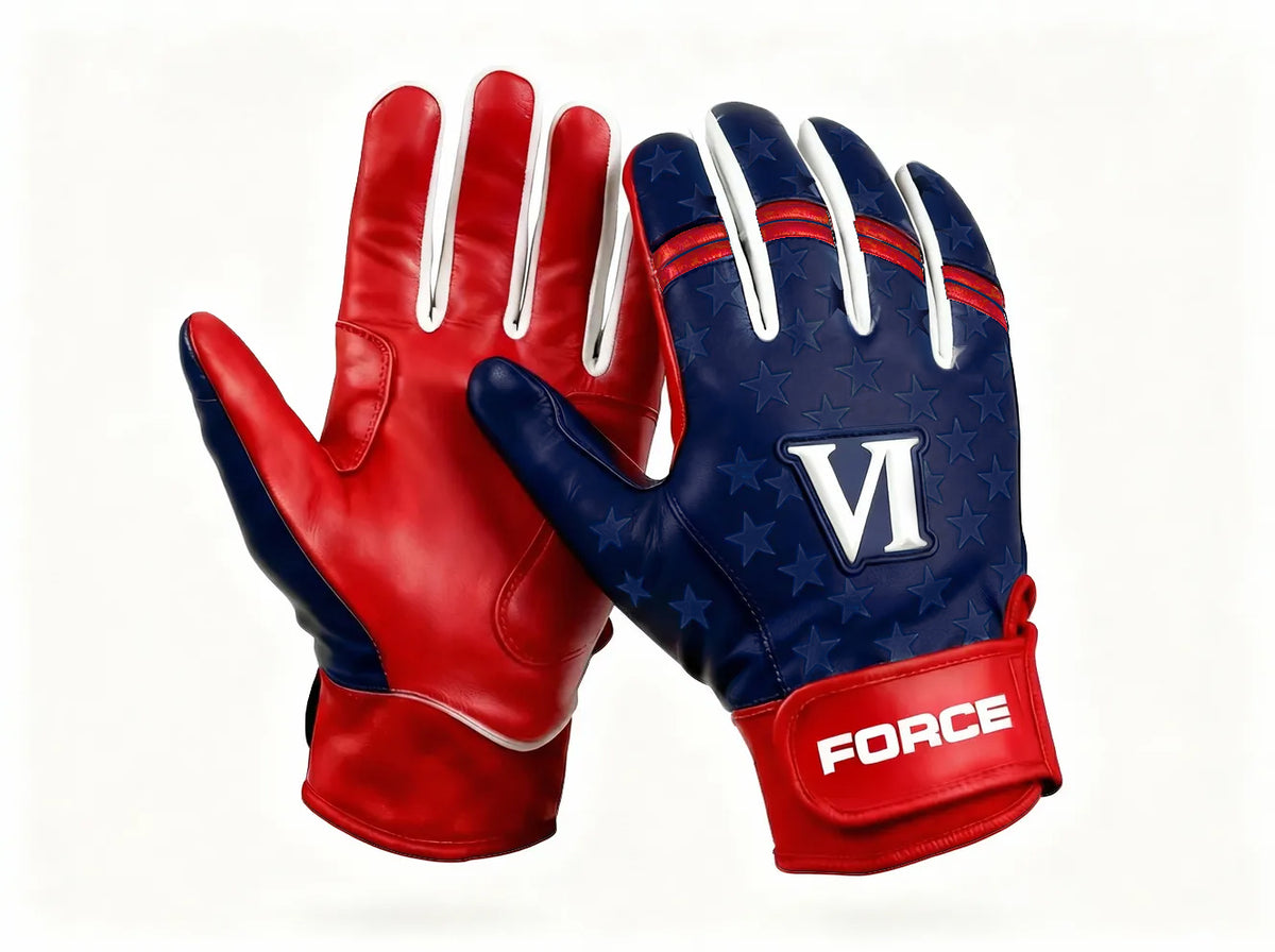 US Blue Graphic Pro Elite Batting Gloves
