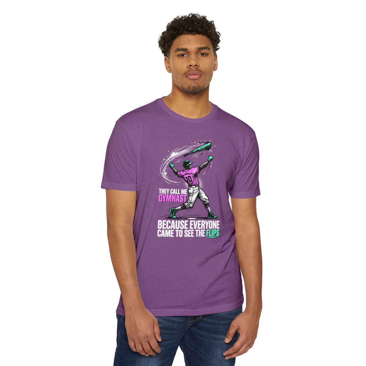 Gymnast Baseball Graphic Tee