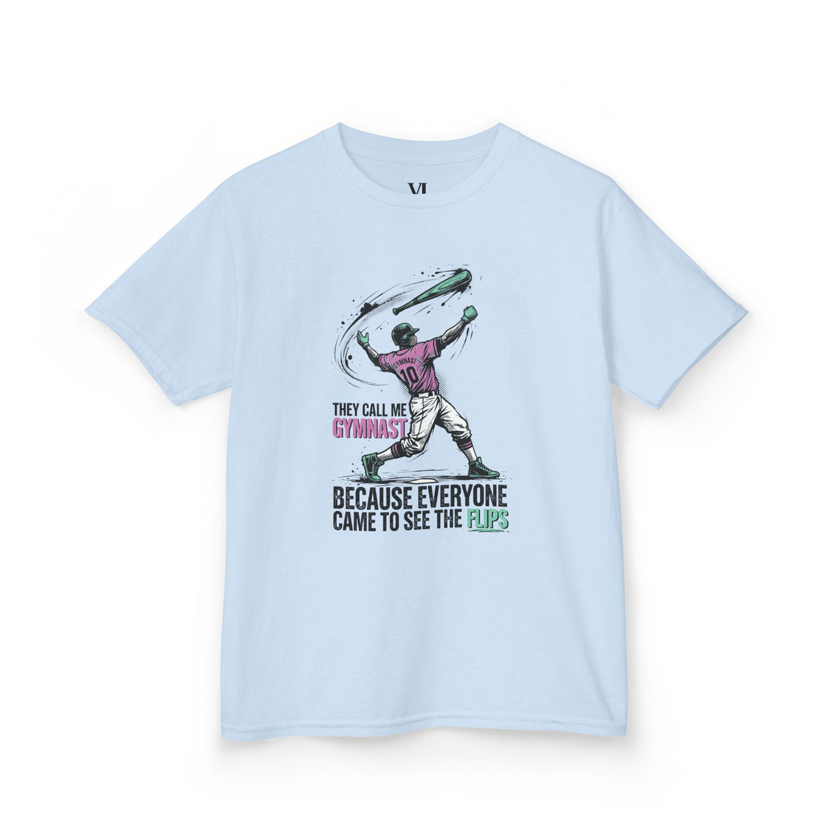 Gymnast Youth Baseball Graphic Tee