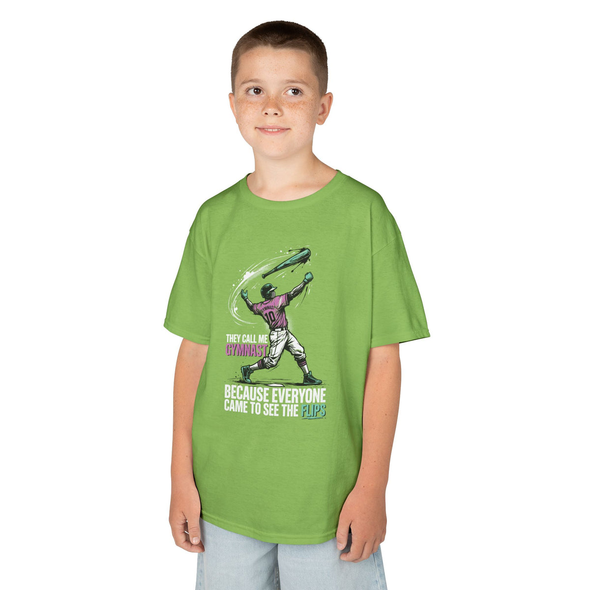 Gymnast Youth Baseball Graphic Tee