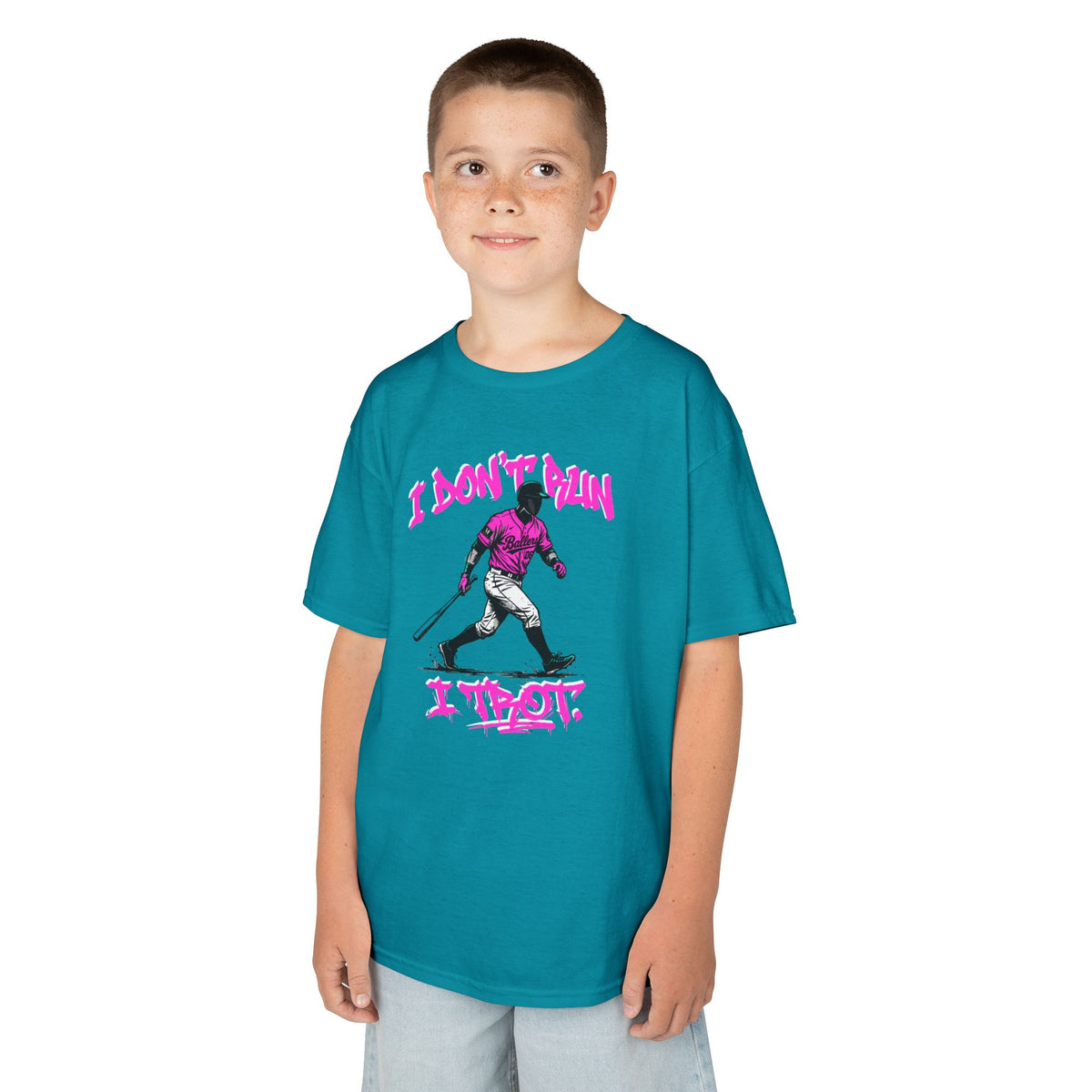 I Trot Youth Baseball Graphic Tee