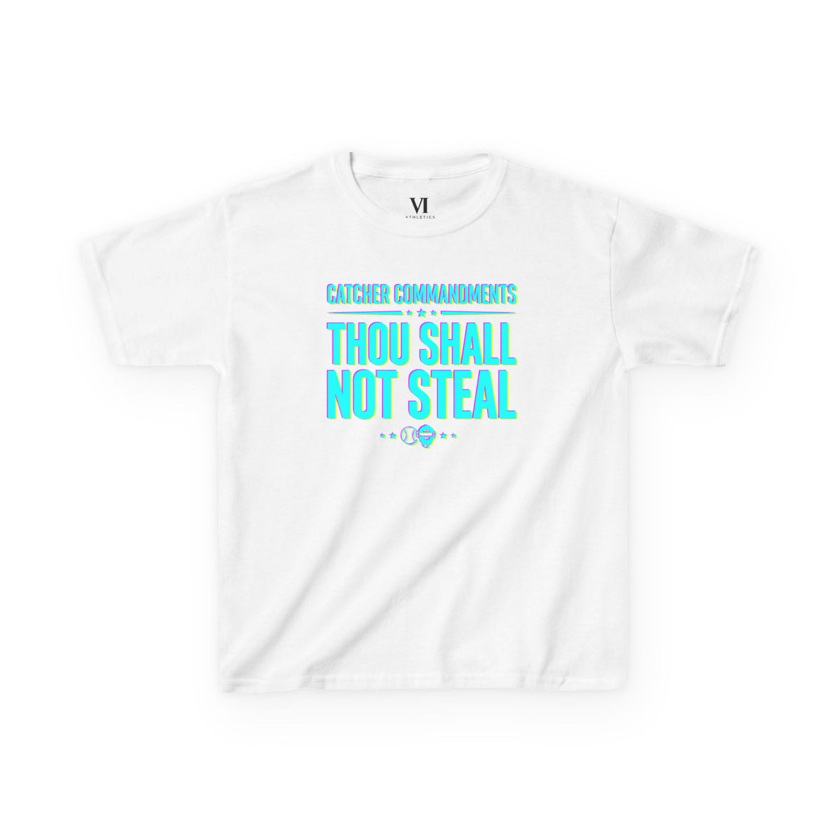 Thou Shall Not Steal 2 Youth Baseball Graphic Tee