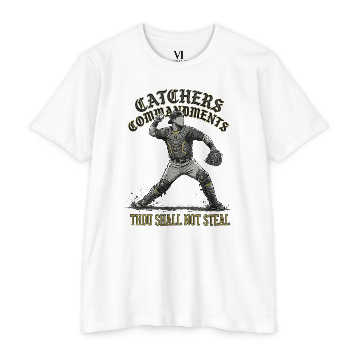 Catchers Commandments Baseball Graphic Tee