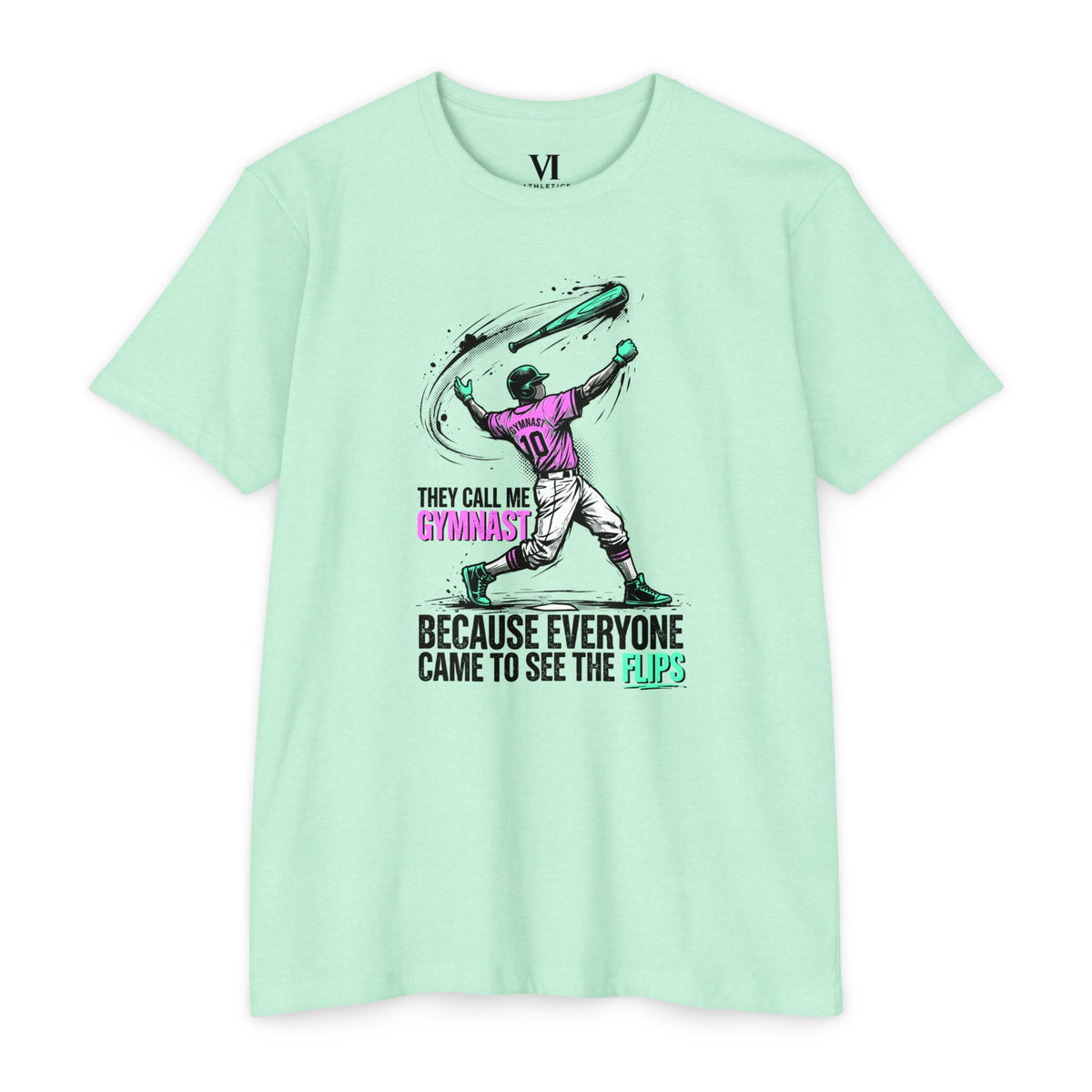 Gymnast Baseball Graphic Tee
