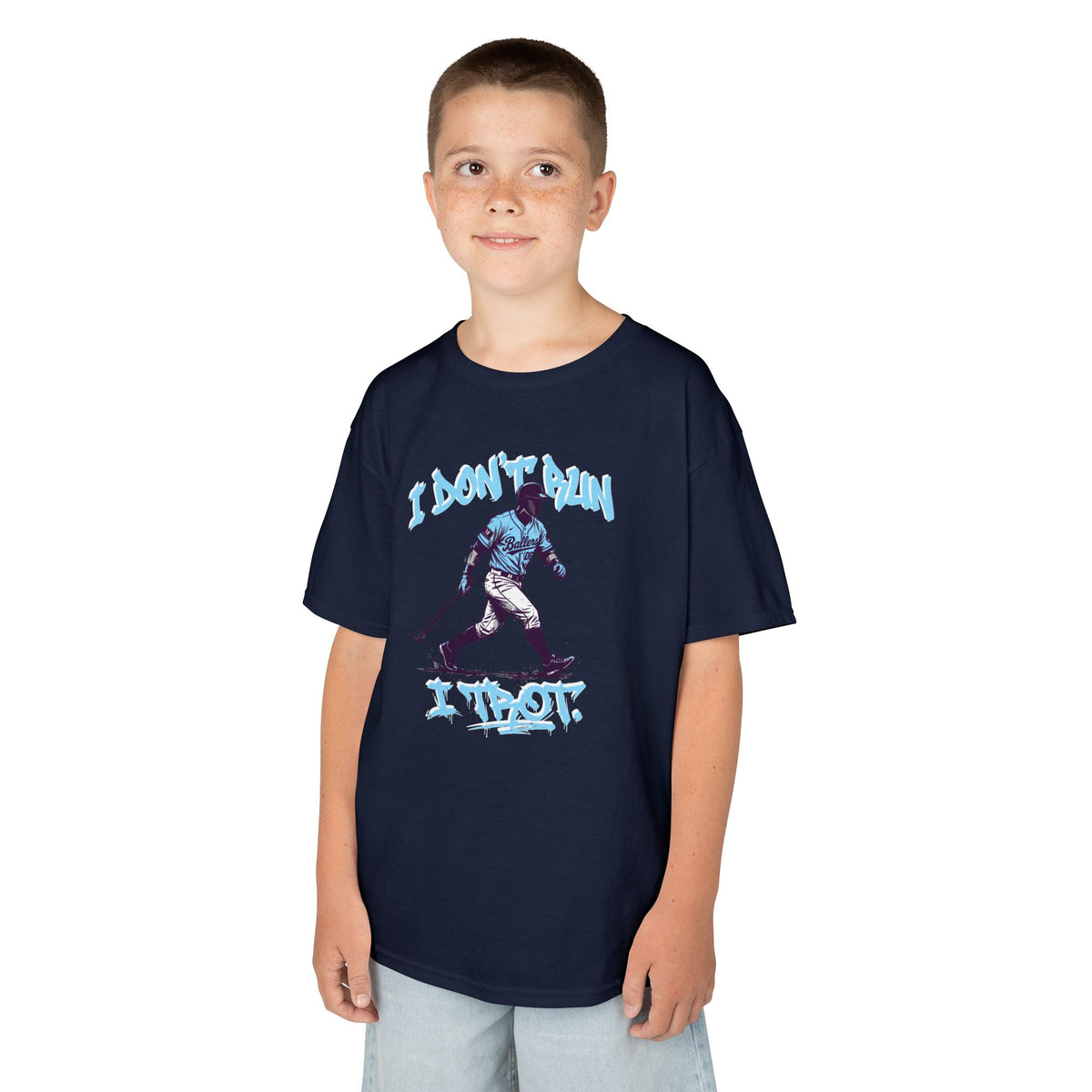 I Trot Youth Baseball Graphic Tee