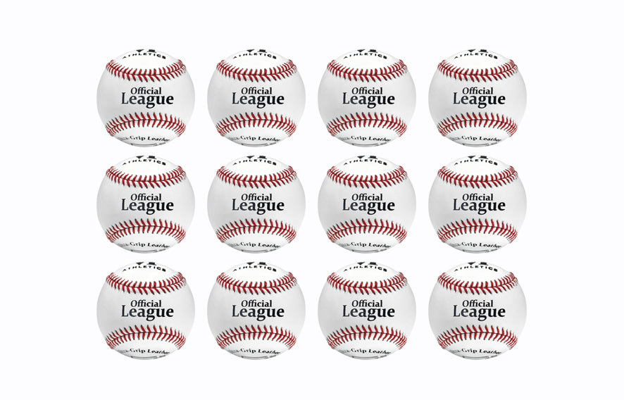 Soft Core Tee ball Leather Baseball - 12 pack