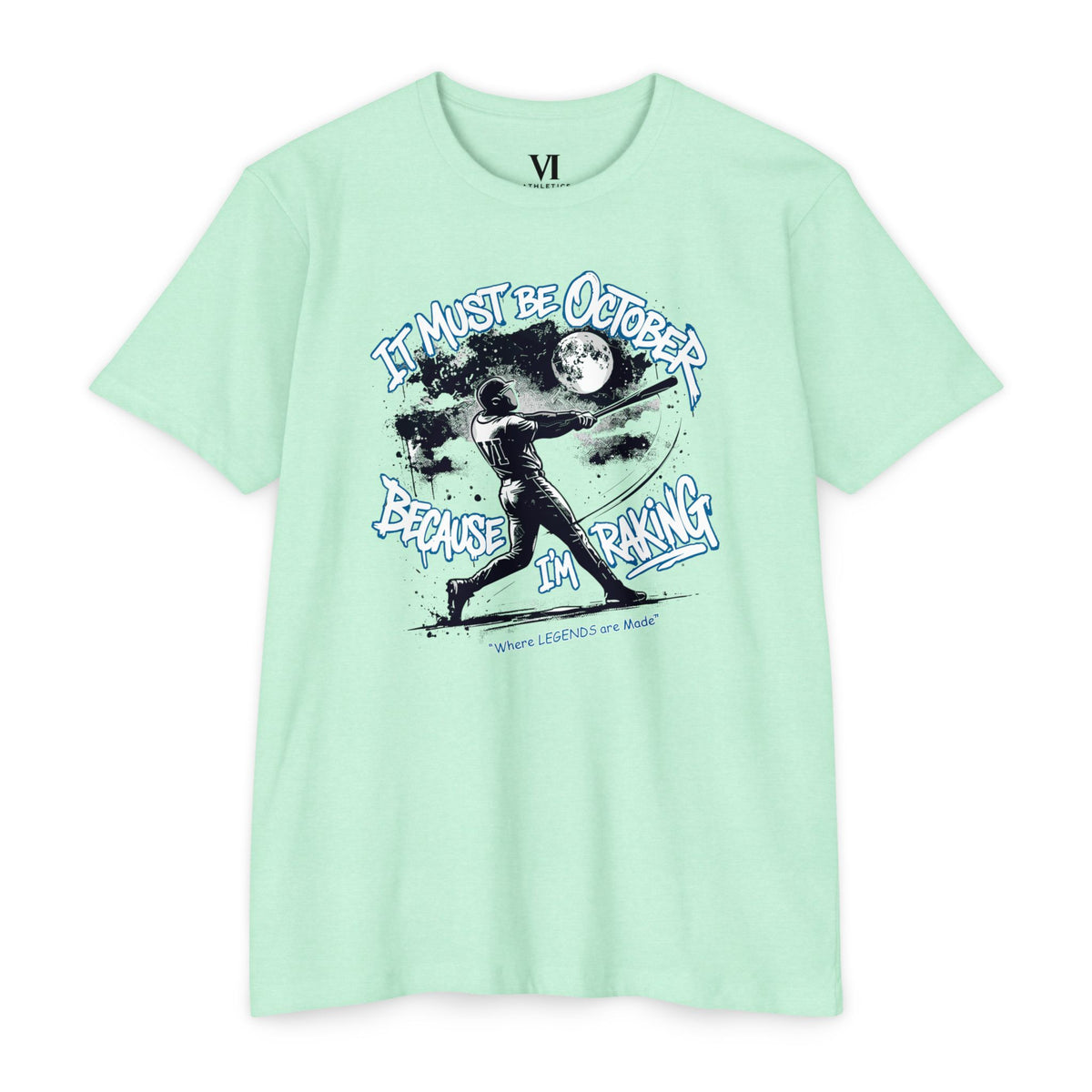 October Raking Baseball Graphic Tee