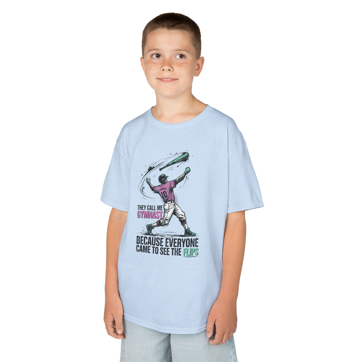 Gymnast Youth Baseball Graphic Tee
