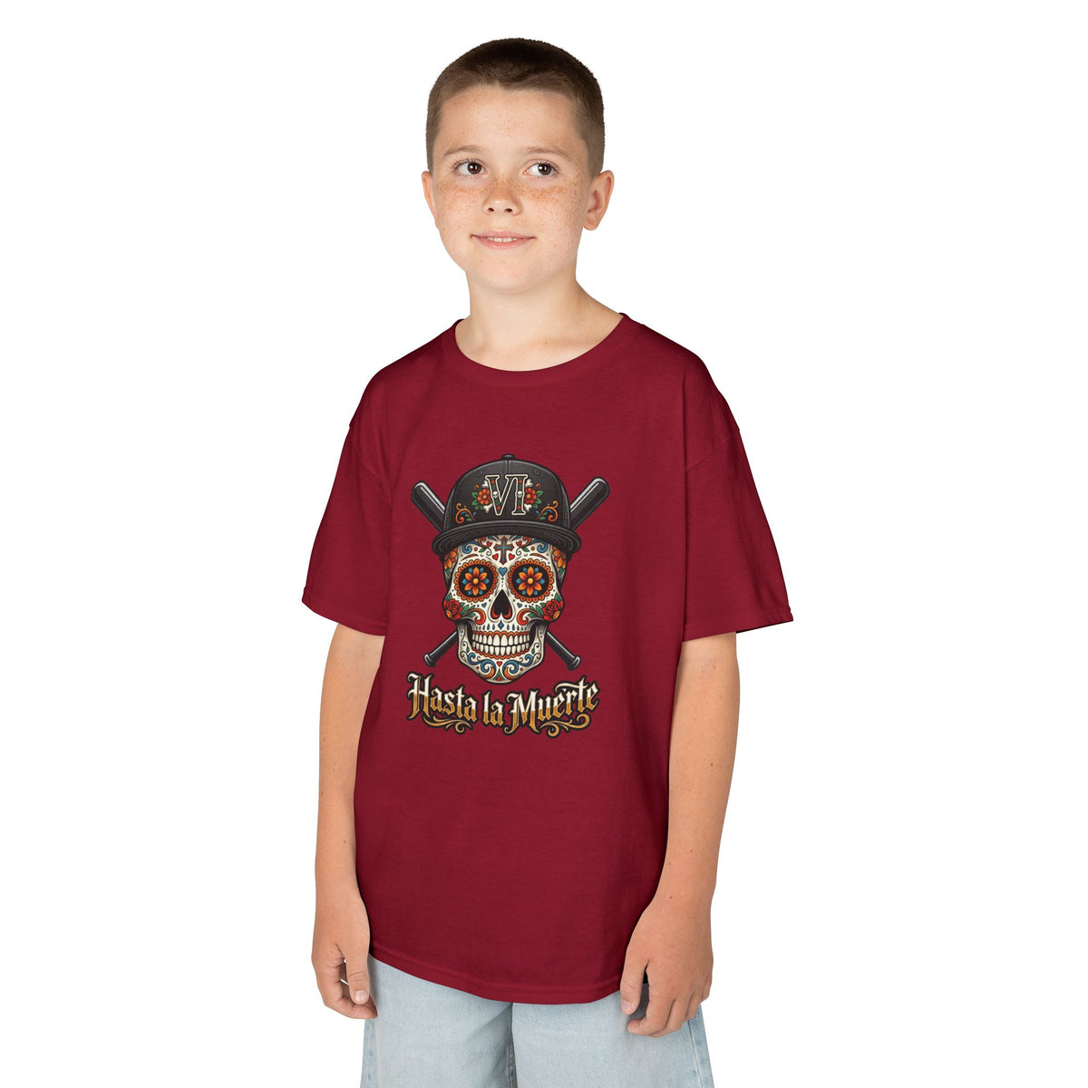 Hasta la Muerte "Until Death" Youth Baseball Graphic Tee