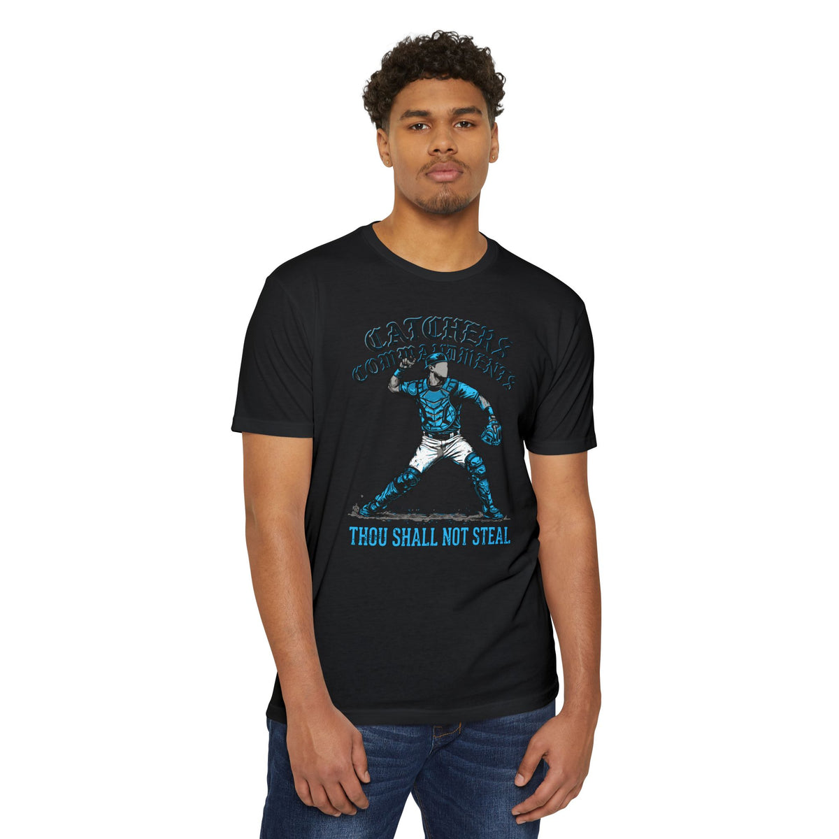Catchers Commandments Baseball Graphic Tee