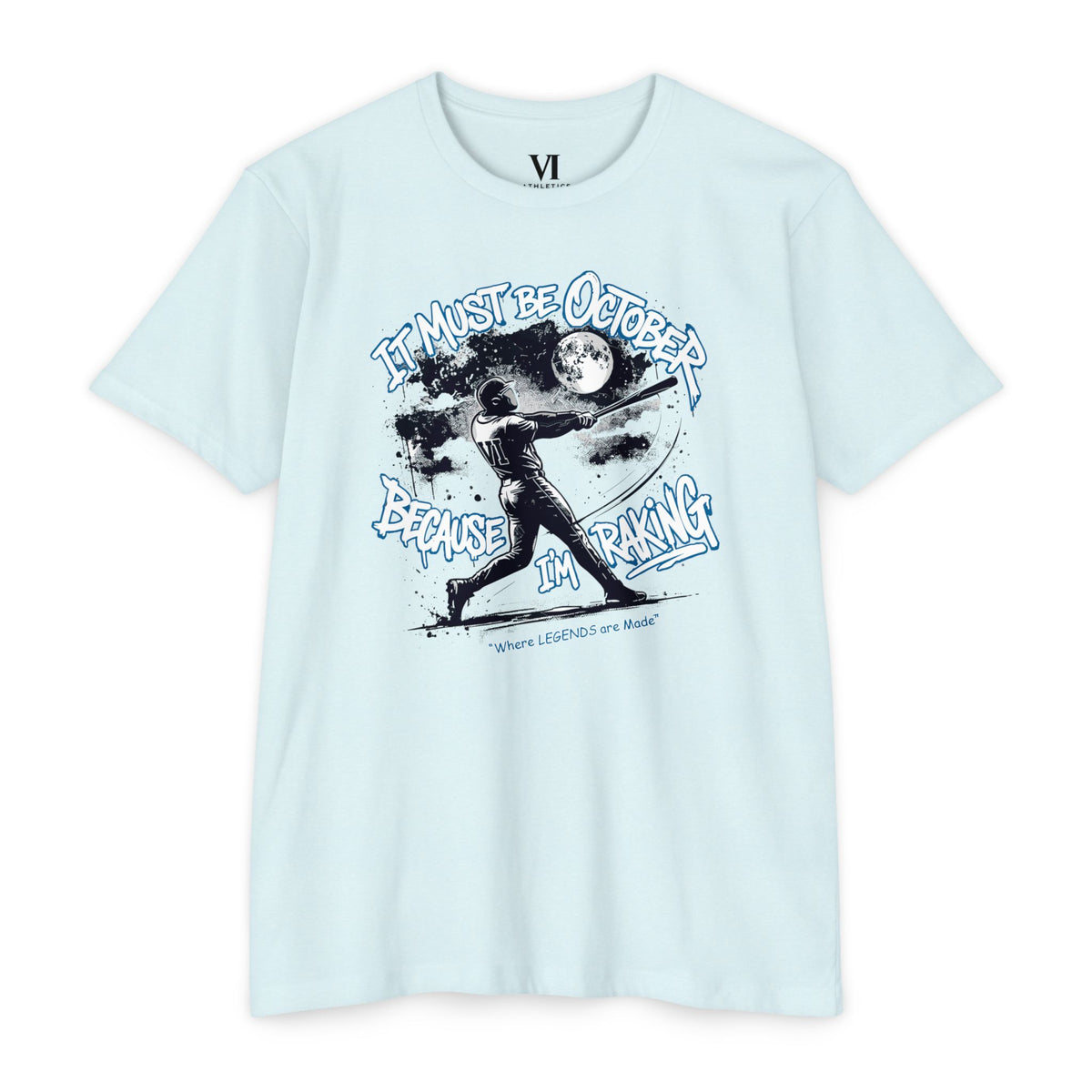 October Raking Baseball Graphic Tee