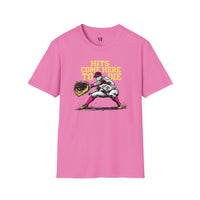 Hits Come Here to Die Infielder Baseball Graphic Tee
