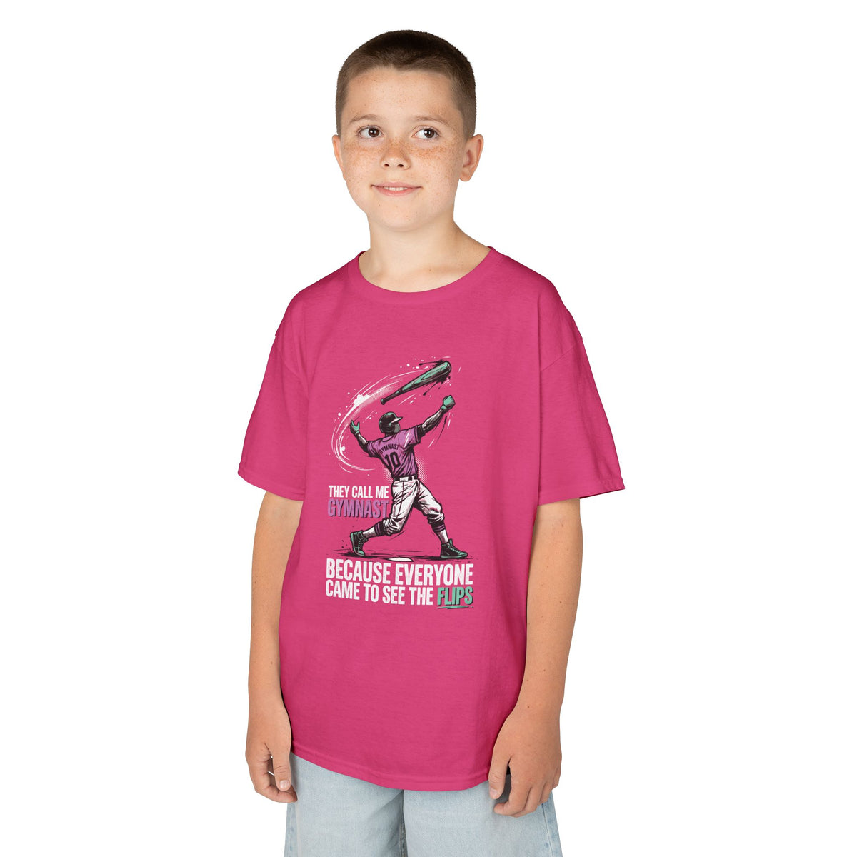 Gymnast Youth Baseball Graphic Tee