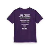Pitcher's Prayer Youth Baseball Graphic Tee
