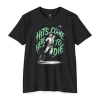 Hits Come Here to Die Baseball Graphic Tee