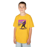 Crushed It Youth Baseball Graphic Tee