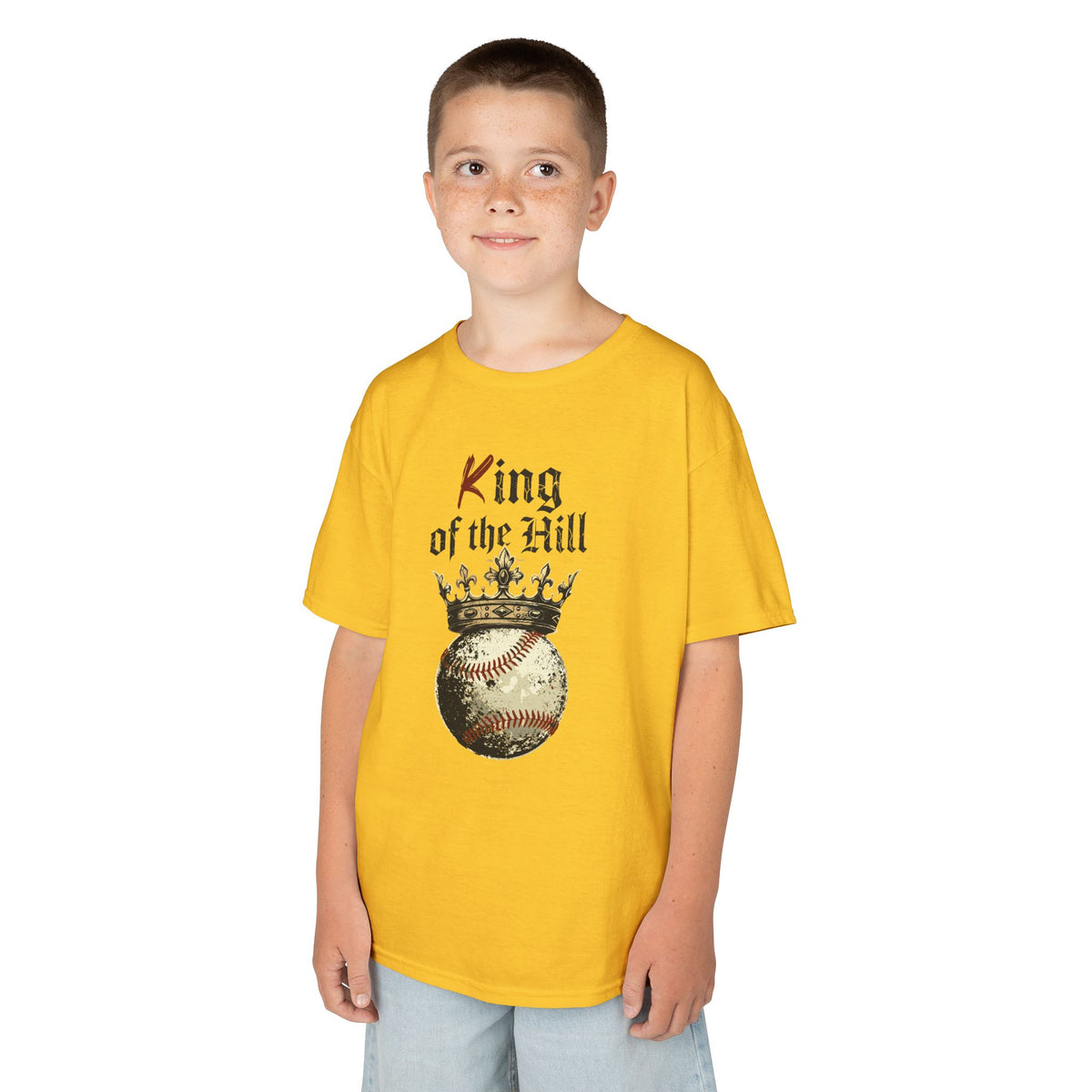King of the Hill Youth Baseball Graphic Tee