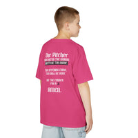 Pitcher's Prayer Youth Baseball Graphic Tee