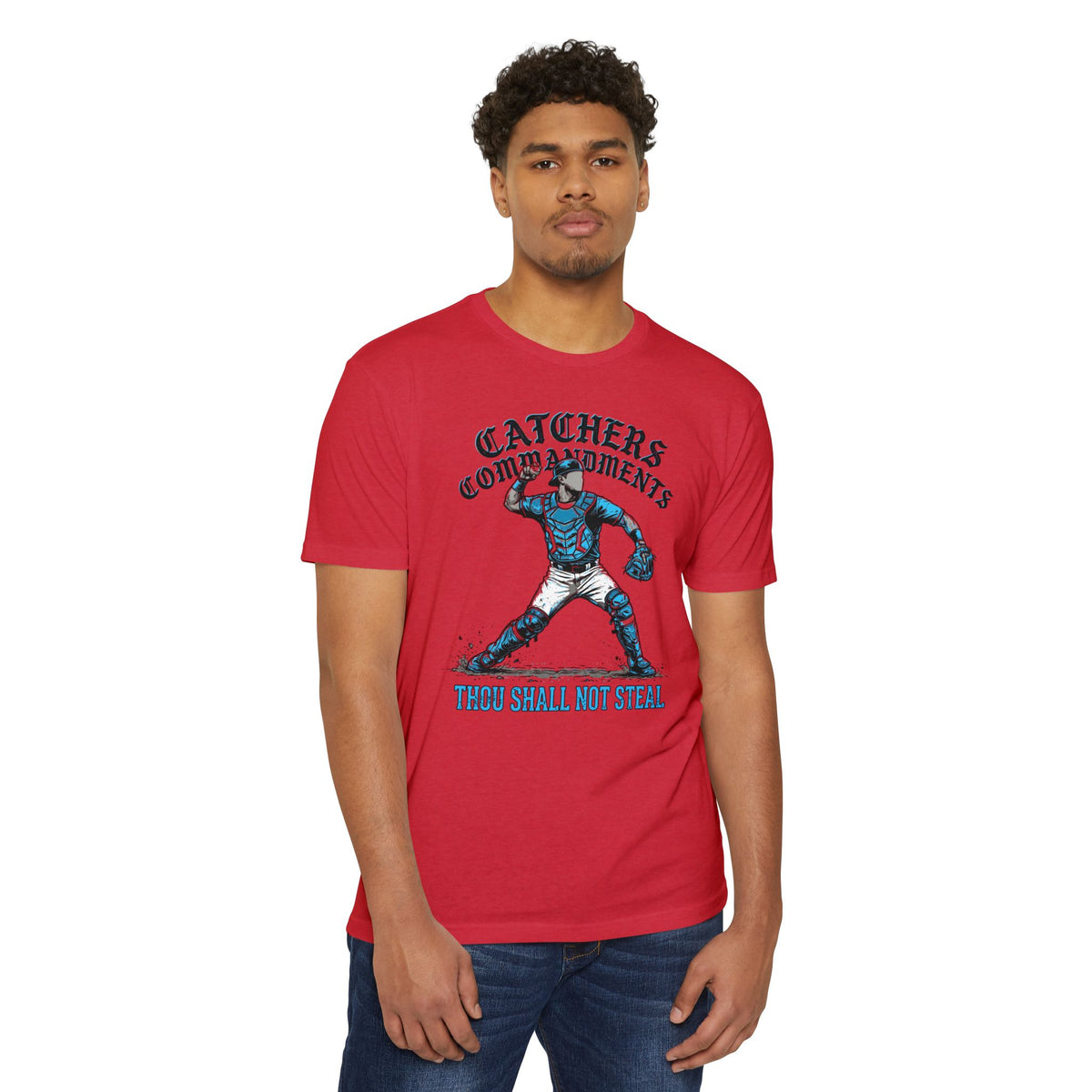 Catchers Commandments Baseball Graphic Tee