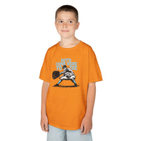 Hits Come Here to Die Infield Youth Baseball Graphic Tee