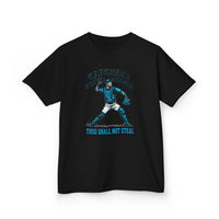 Catchers Commandments Youth Baseball Graphic Tee