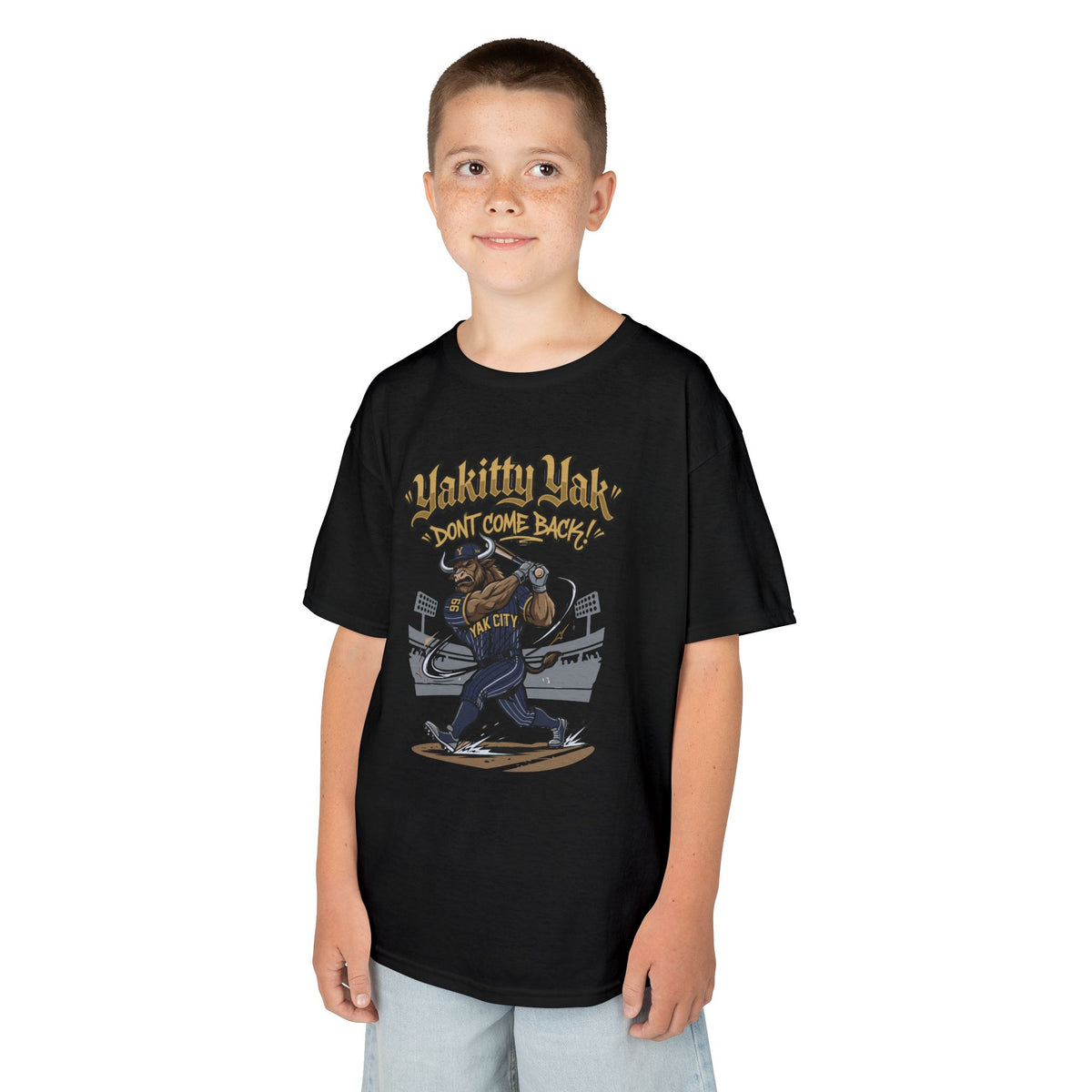 Yakitty Yak Youth Baseball Graphic Tee